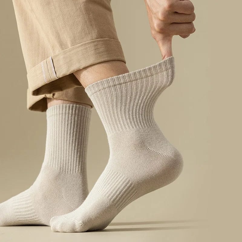 Ethan - Soft ribbed cotton crew socks