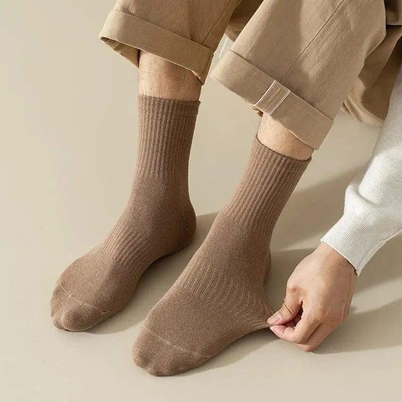 Ethan - Soft ribbed cotton crew socks