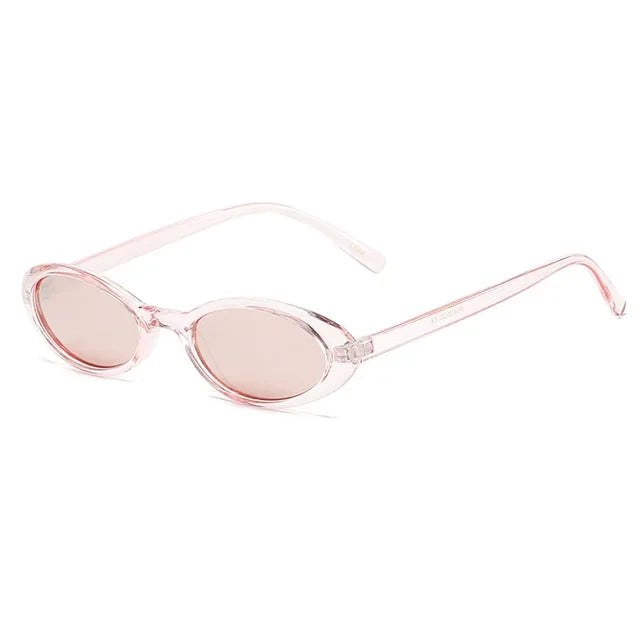 Luna - Trendy oval sunglasses with a tortoiseshell frame